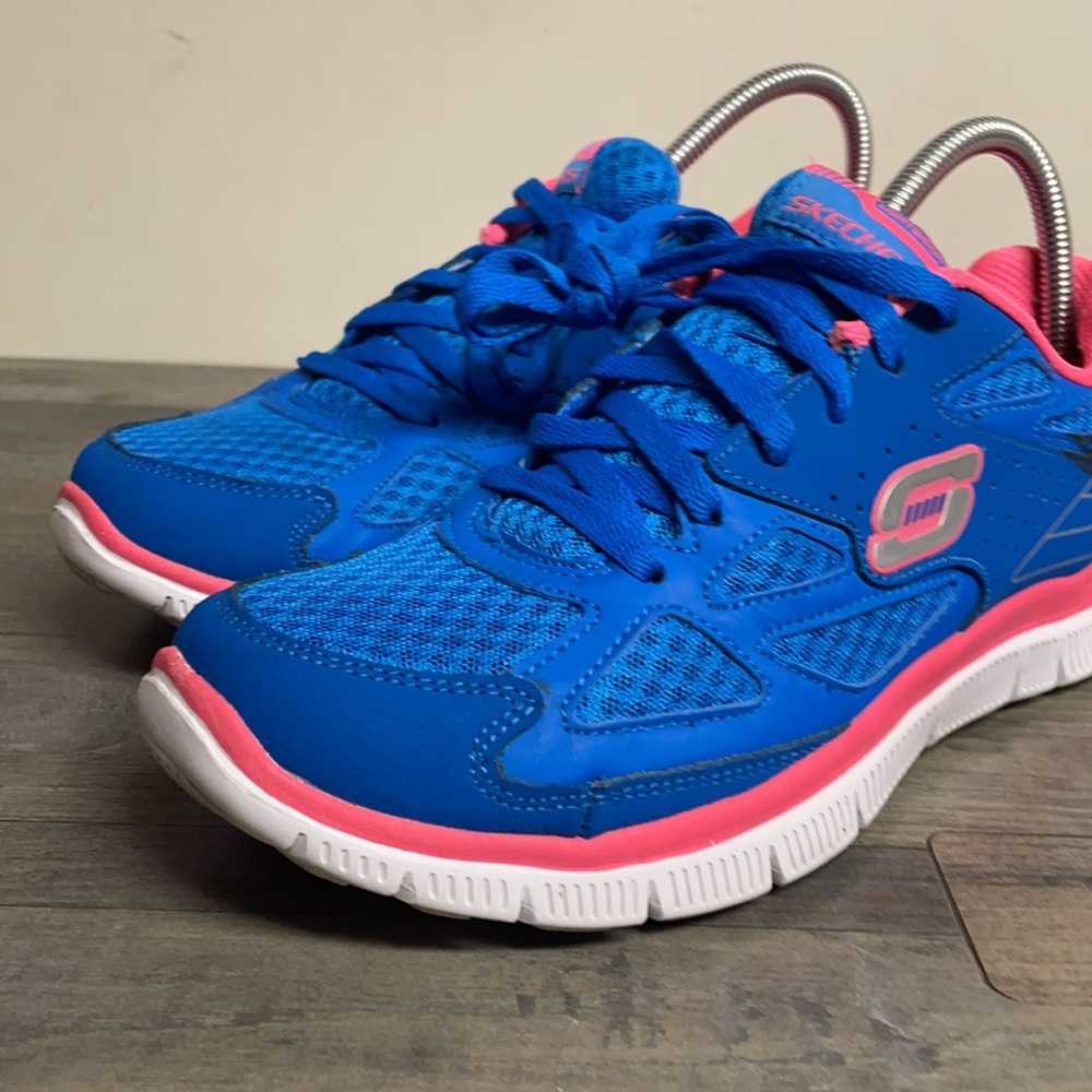 Sketchers women’s sneakers blue size 10 used good condition - Picture 10 of 13